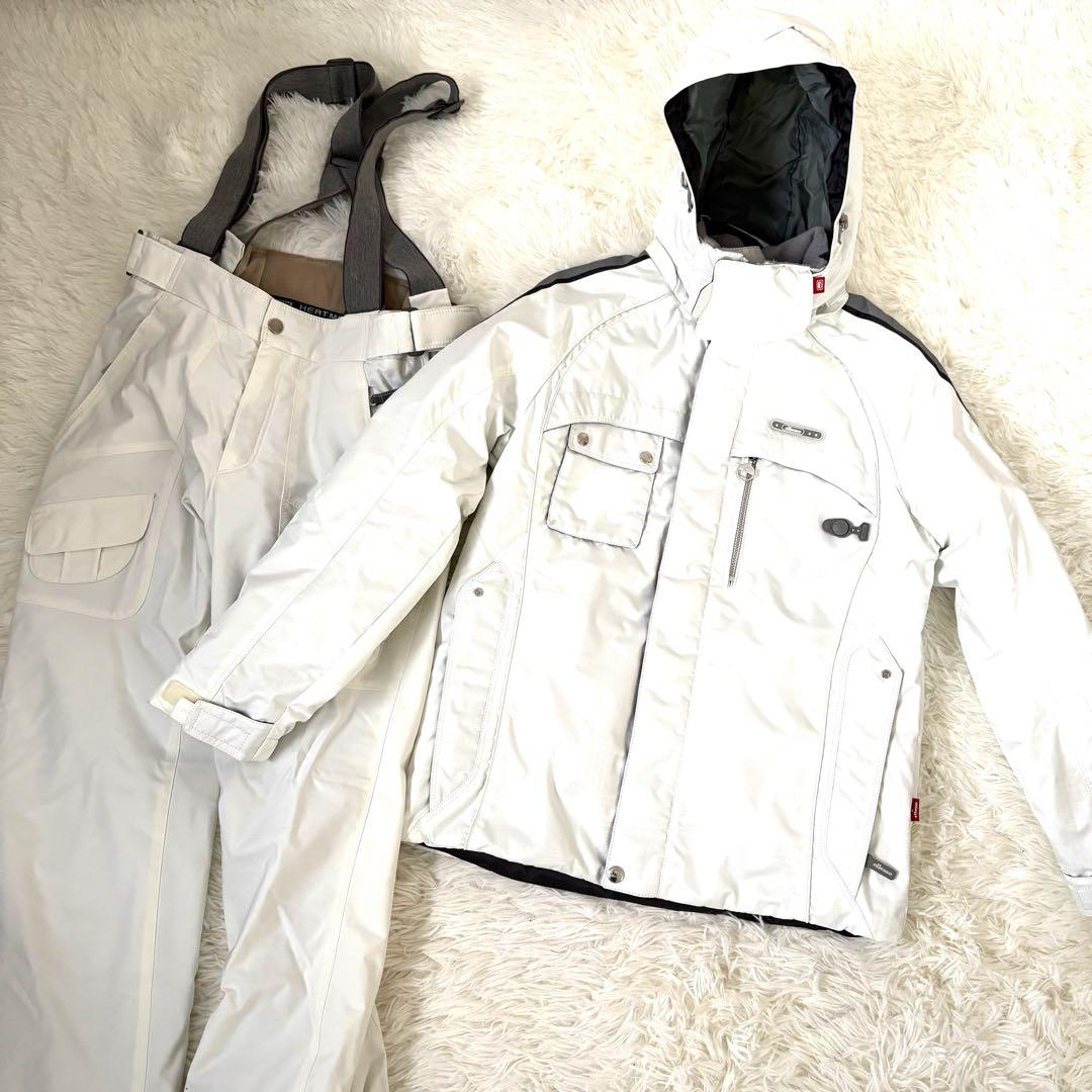 美品☆ellesse ITALY エレッセ　スキーウェア　上S 下M ホワイト