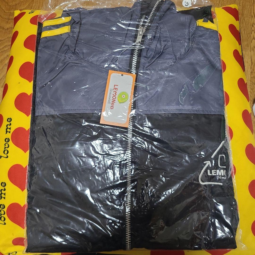 LEMONED ジップアップジャケット グレー/ブラック