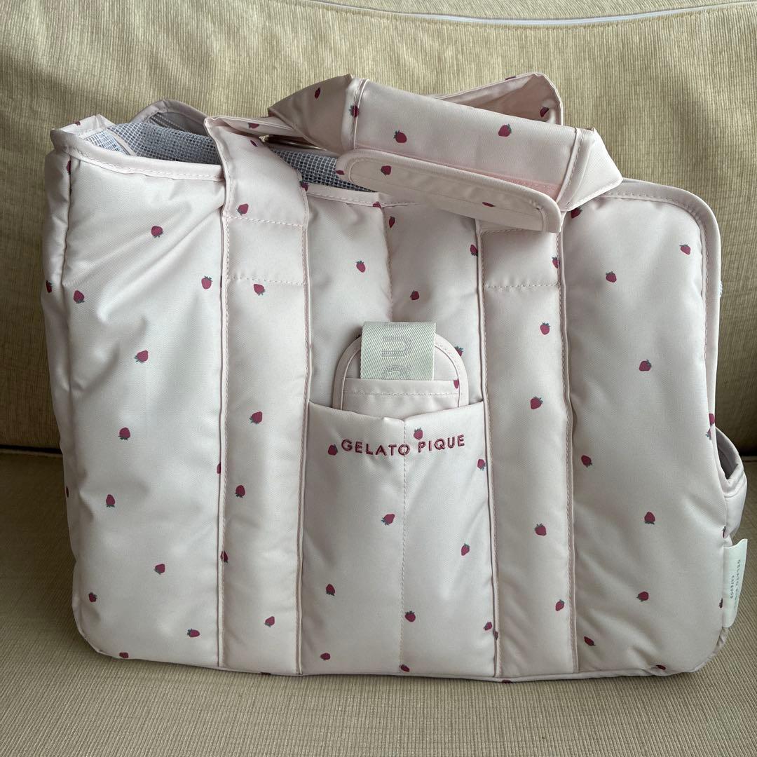 GELATO PIQUE ストロベリーパターン キャリーバッグ
