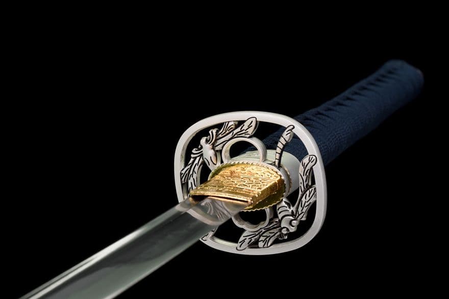 青耀に長武士 武具　刀装具　日本刀　模造刀   居合刀 長尺