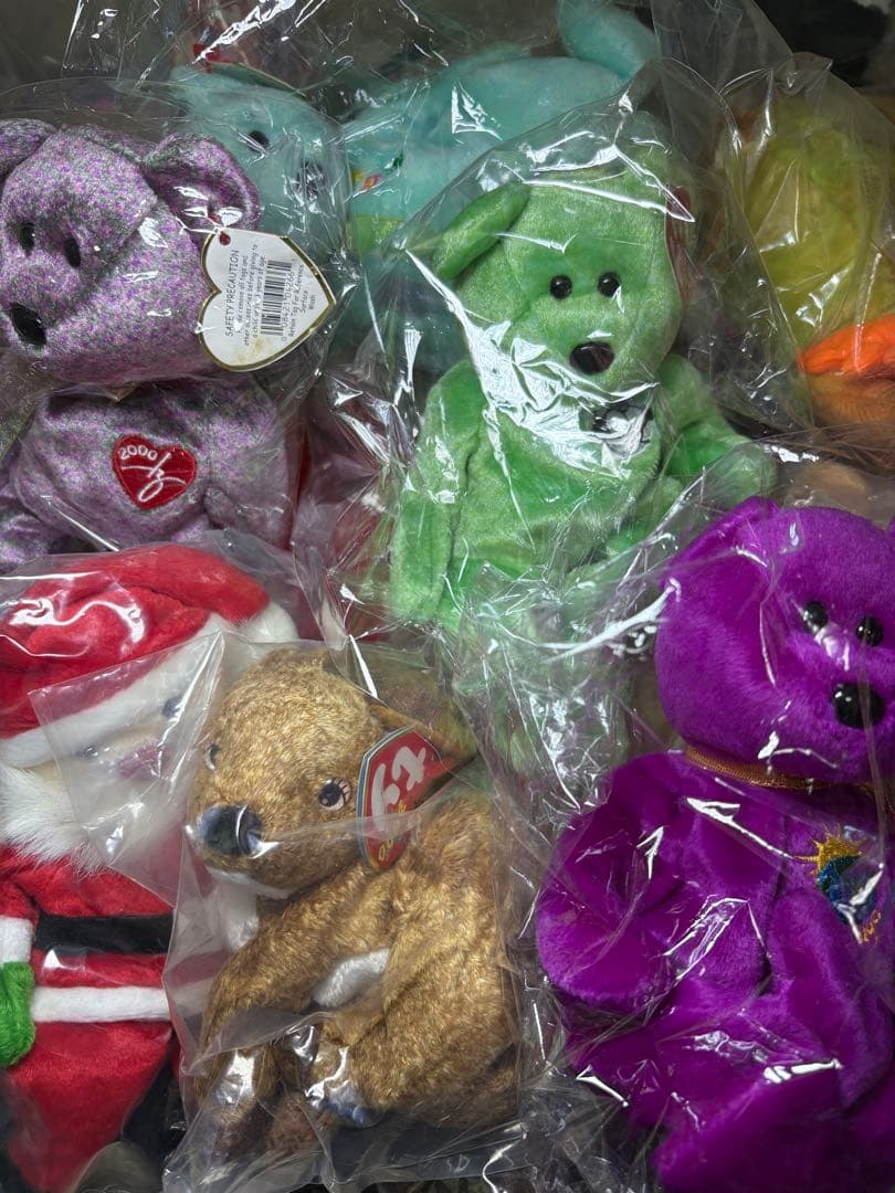 ダブり無し90's ty BEANIE BABYぬいぐるみ72点セット ビーニー