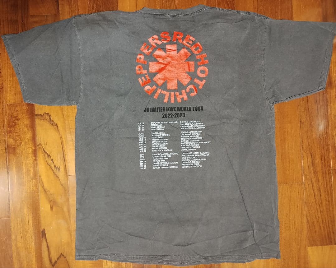 レッド・ホット・チリ・ペッパーズ UL Tour スローバック Tシャツ XL