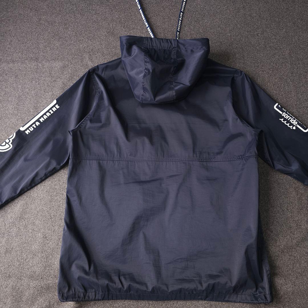 ムータマリンゴルフ ロゴ 多数 ナイロンフーディーブルゾンジャケット L