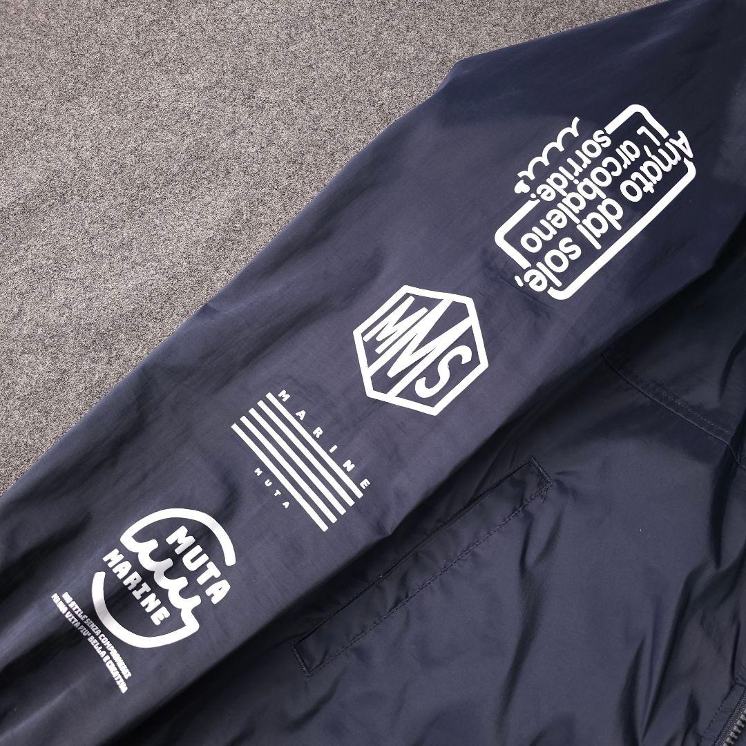 ムータマリンゴルフ ロゴ 多数 ナイロンフーディーブルゾンジャケット L