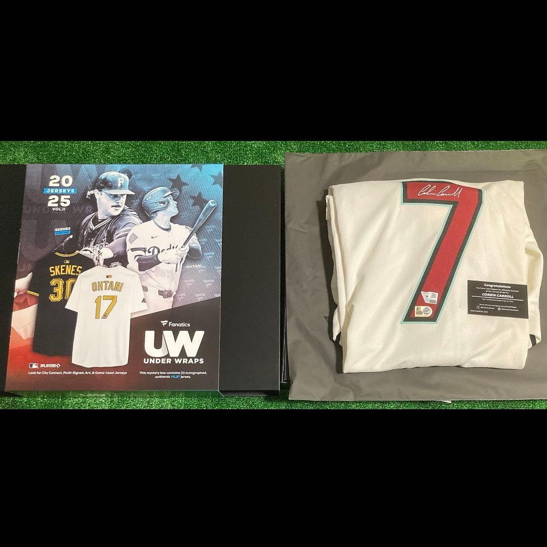 2025 Fanatics コービン・キャロル　直筆サインユニフォーム　MLB