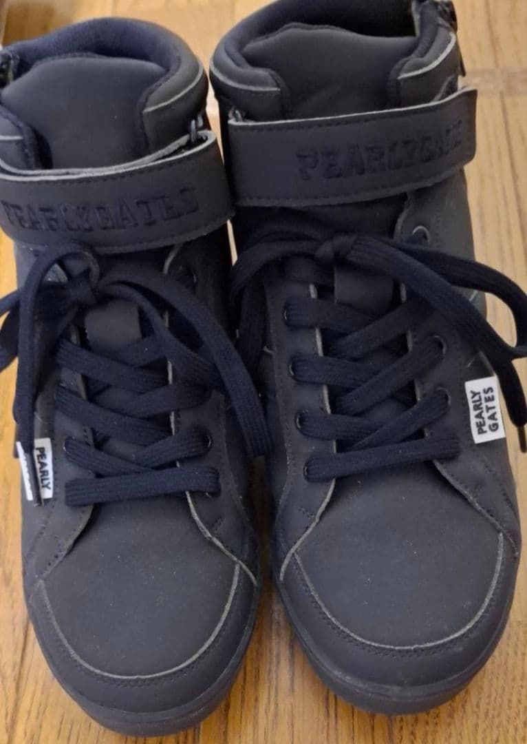 パーリーゲイツ ミドルカット ゴルフシューズ ネイビー 23.5cm