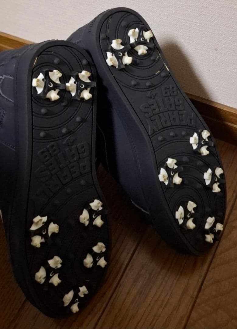 パーリーゲイツ ミドルカット ゴルフシューズ ネイビー 23.5cm