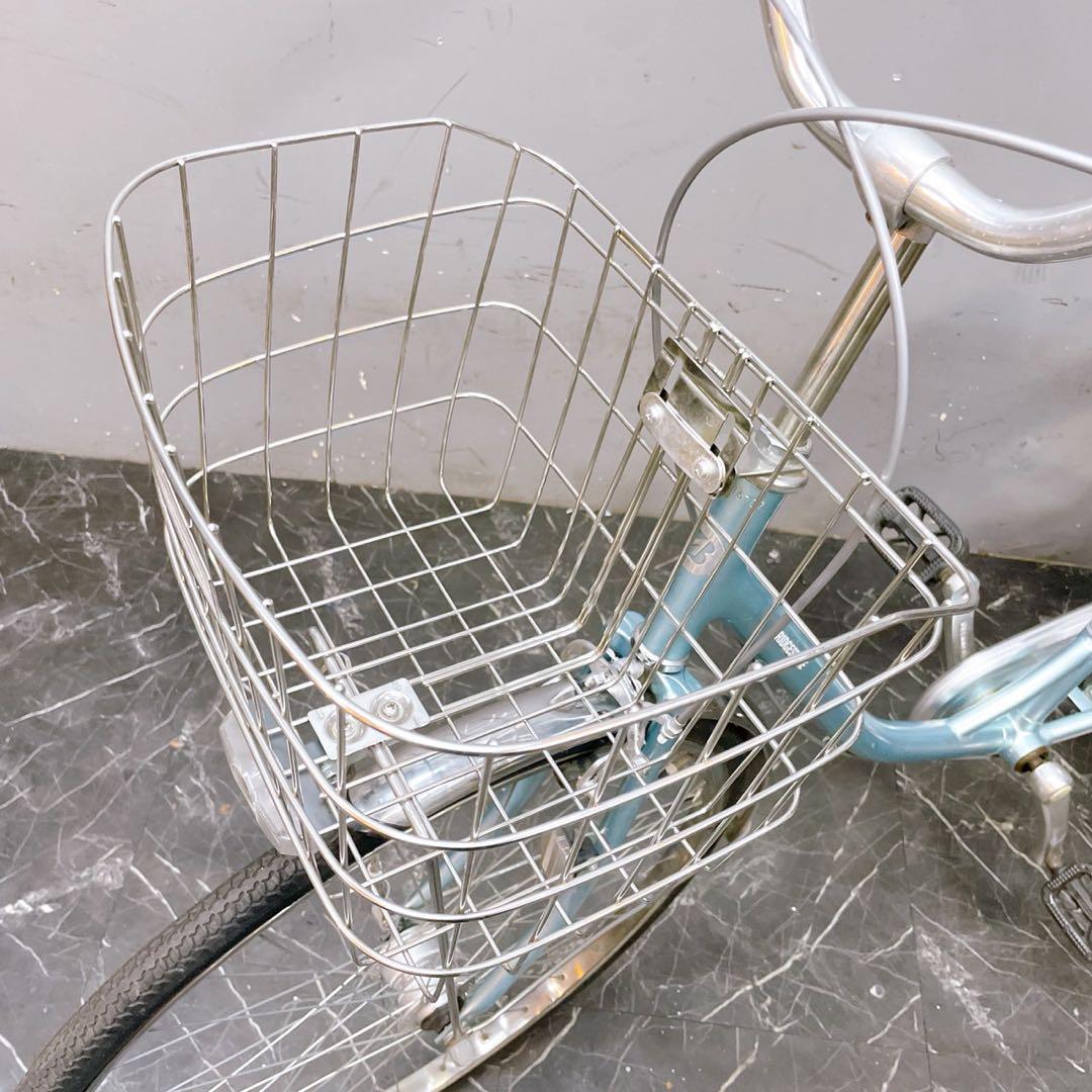 【945】《関西 引き取り》一般車 ママチャリ ブリヂストン 水色 シングル