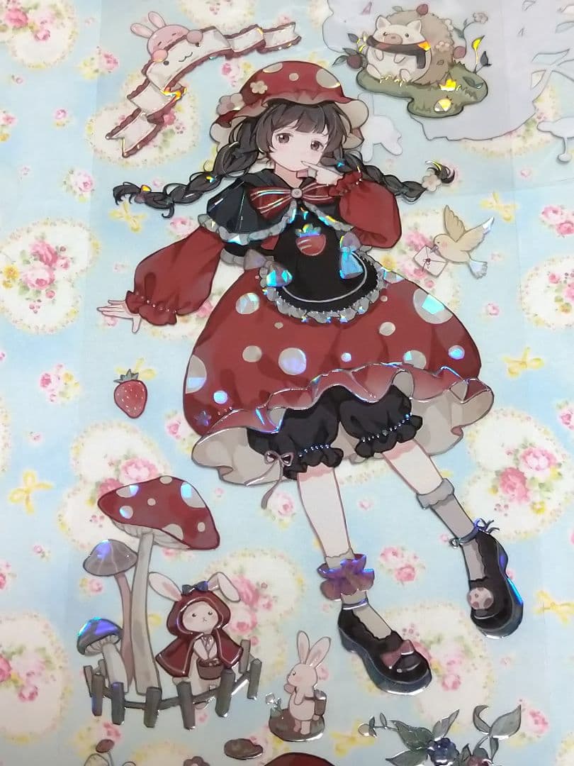 のこり２✩J1027＃黑森林童话(贝壳光)komos切り売り海外人物マステ女の子