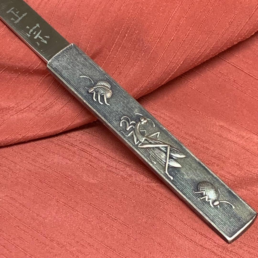 【新品・未使用】秋虫図 装飾刀 専用箱付き