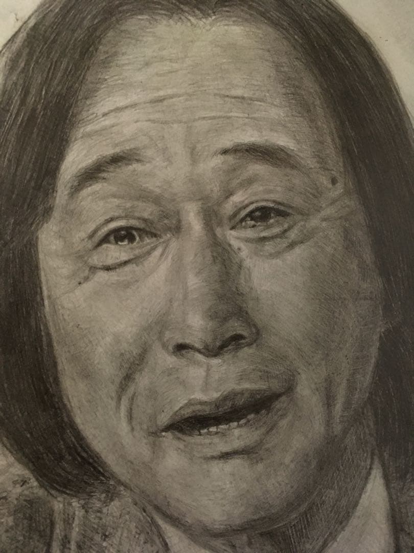 武田鉄矢 金八先生 似顔絵 （鉛筆画） 最終価格