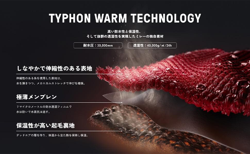 新品　MILLET(ミレー) スキージャケット ティフォン ウォーム