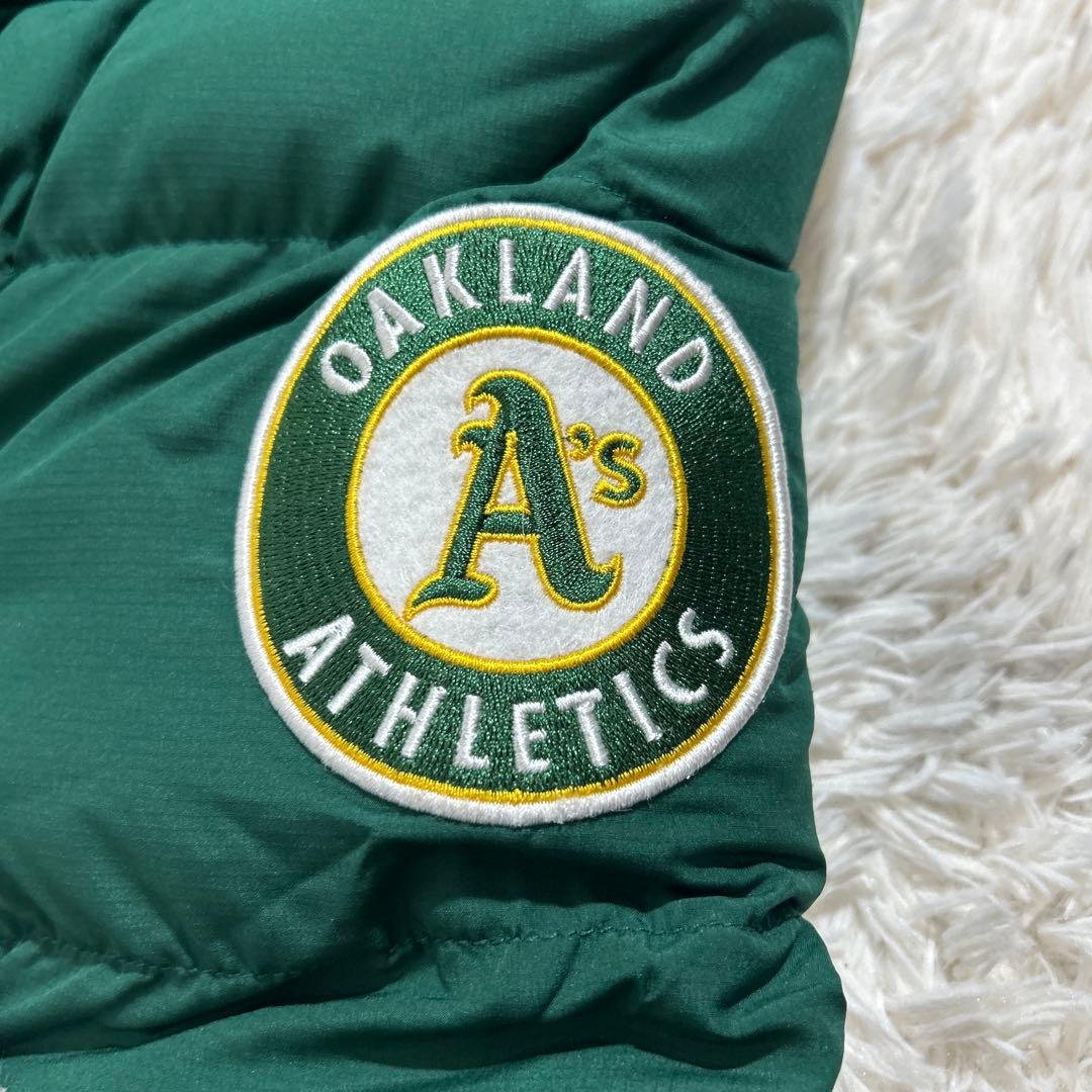 【美品】MLB オークランドアスレチックス　ダウンジャケット Perushu