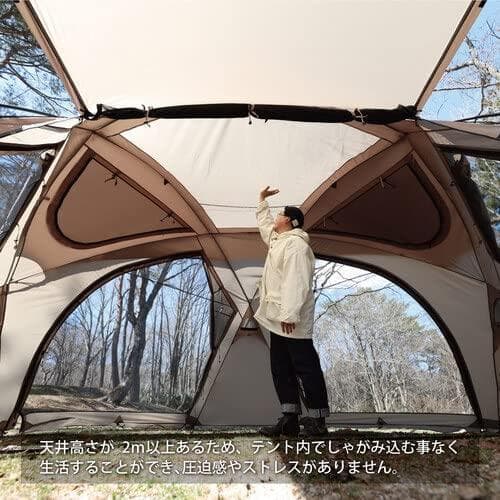 ドームテント　シェルター  大型 透明　メッシュ　4m　5人　6人　新品　匿名