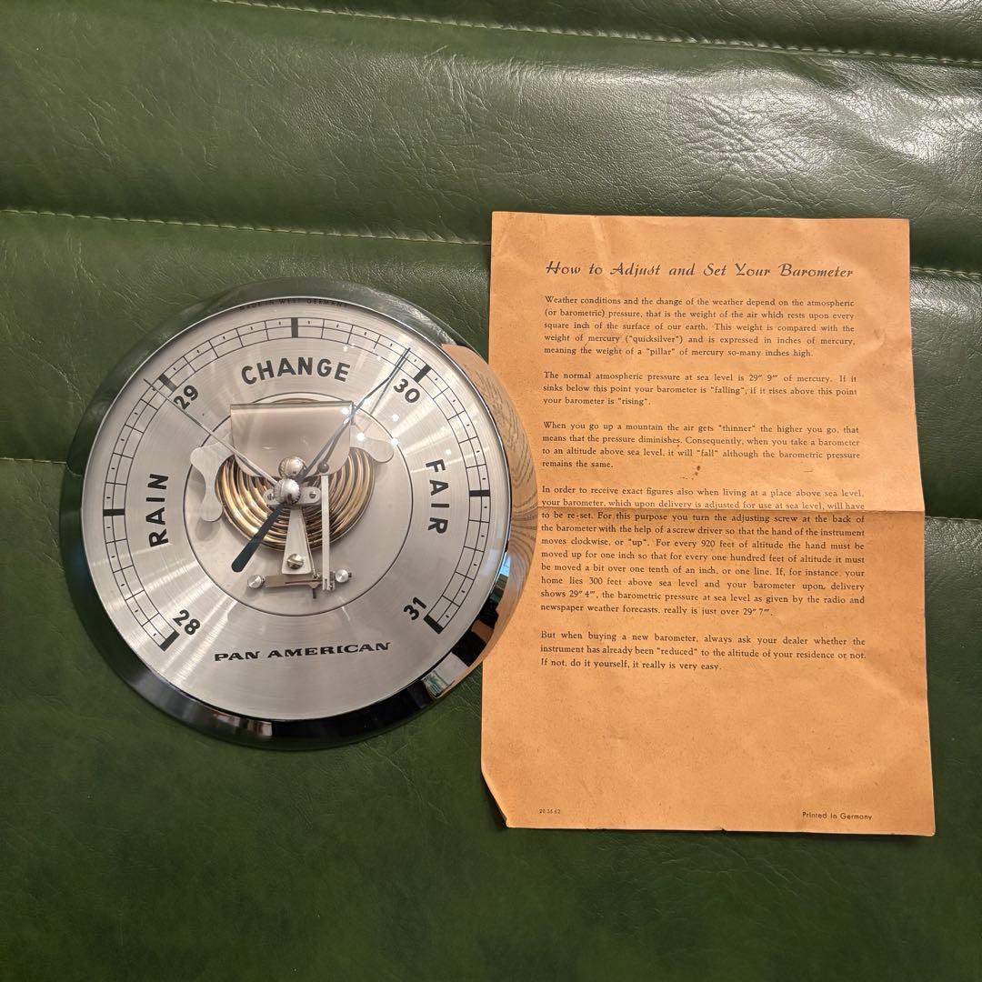 パンナム航空 Pan American Airlines 気圧計