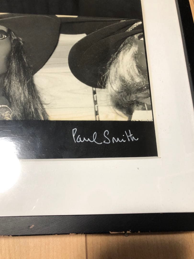 ポールスミス　直筆サイン入り　写真（ピクチャー）　額付き　インテリア雑貨