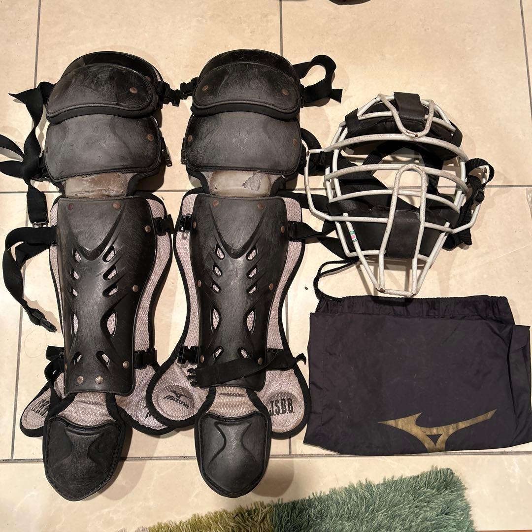 ミズノプロ キャッチャー防具セット　マスク　レガース