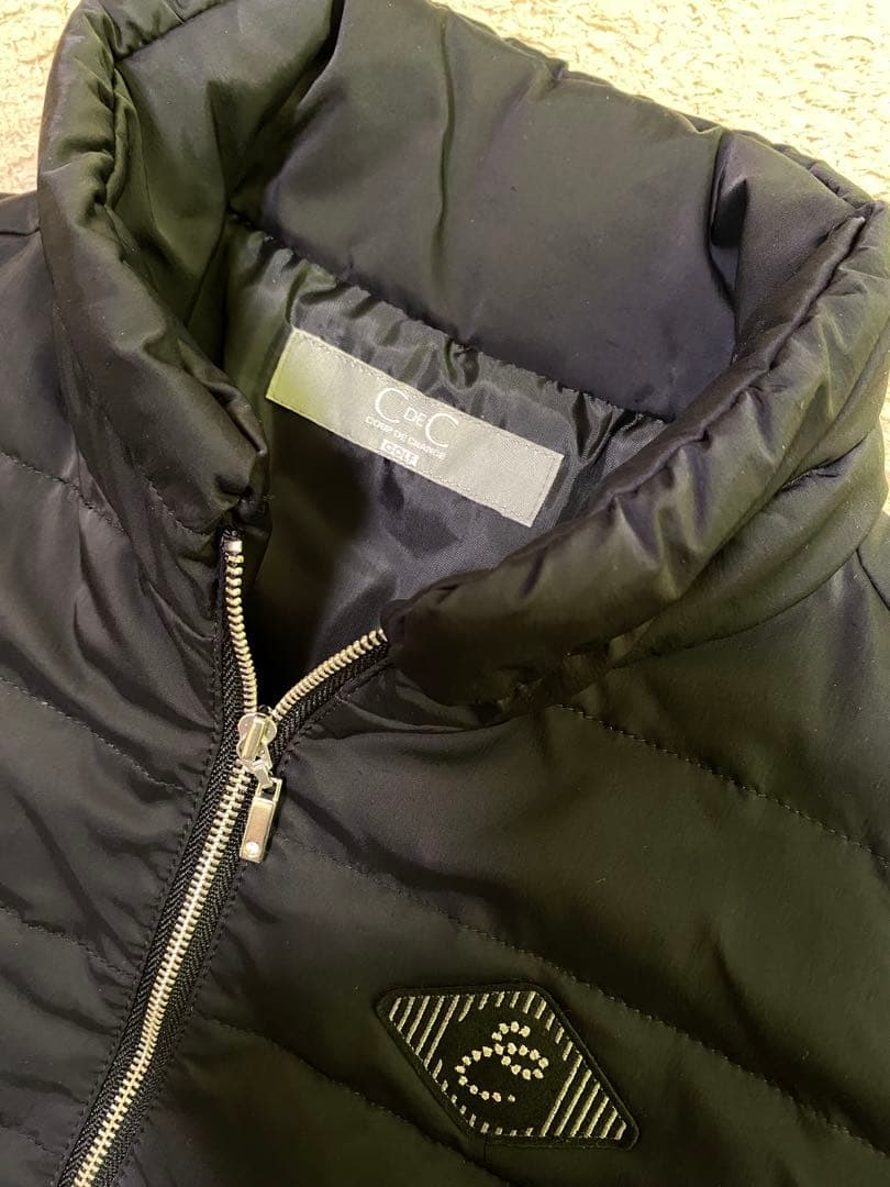 【美品】C de C クードシャンス　ゴルフ　ダウンワンピース　黒　ブラック