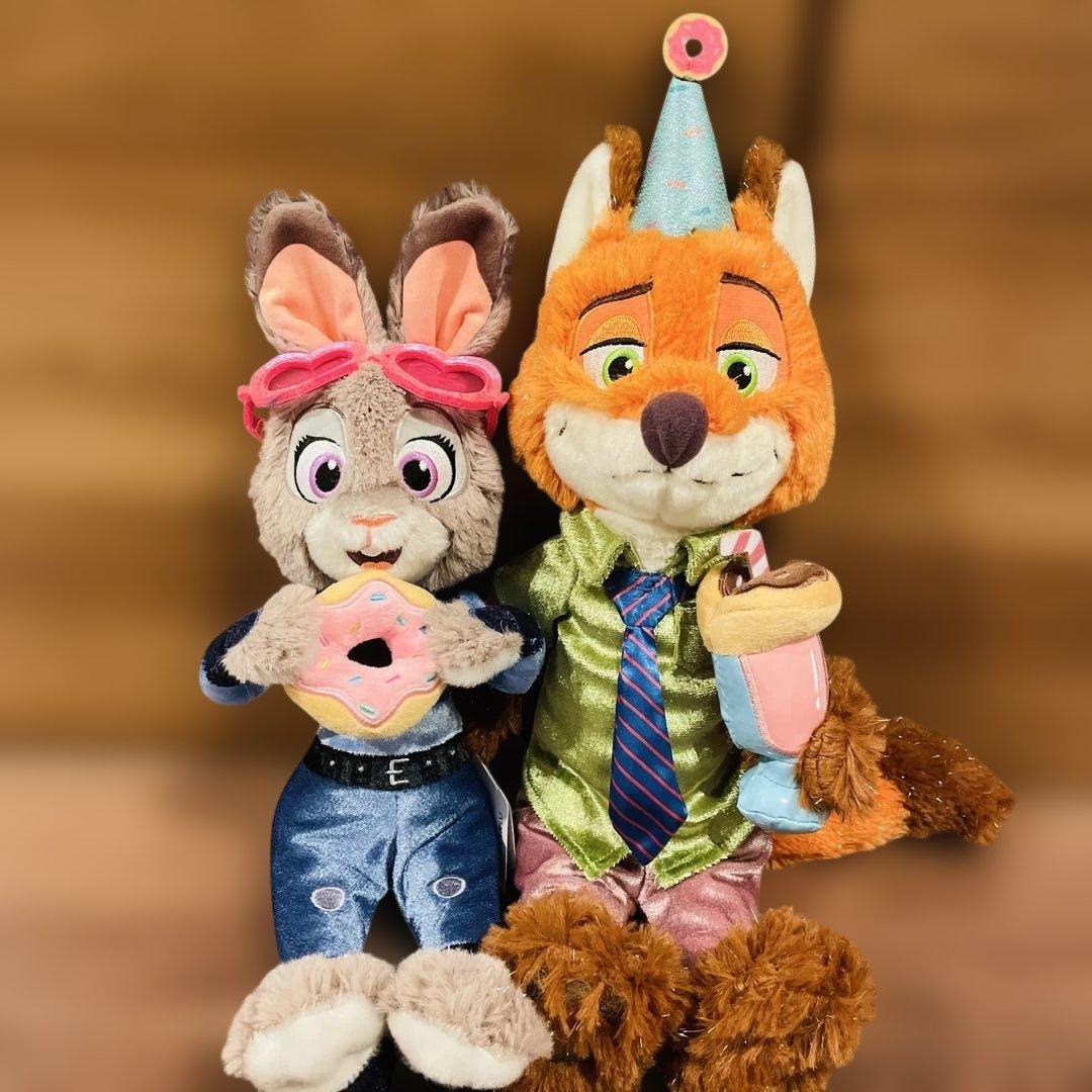 ディズニーストア　ズートピア　ニック　ジュディ　ぬいぐるみ　10周年　お顔厳選