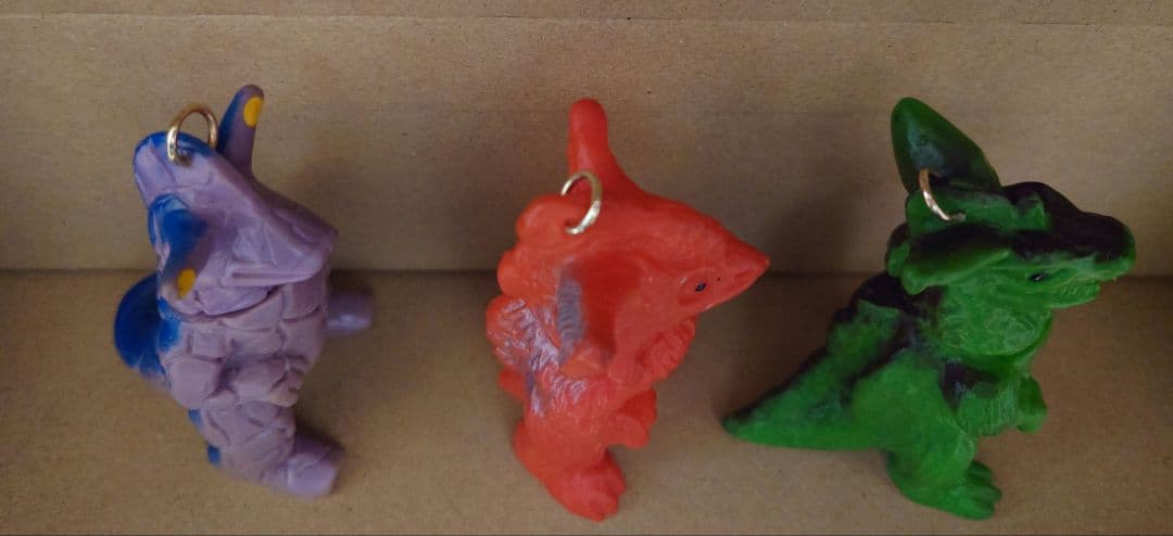 昭和レトロなパチ怪獣ソフビ☆3体☆無版権☆美品