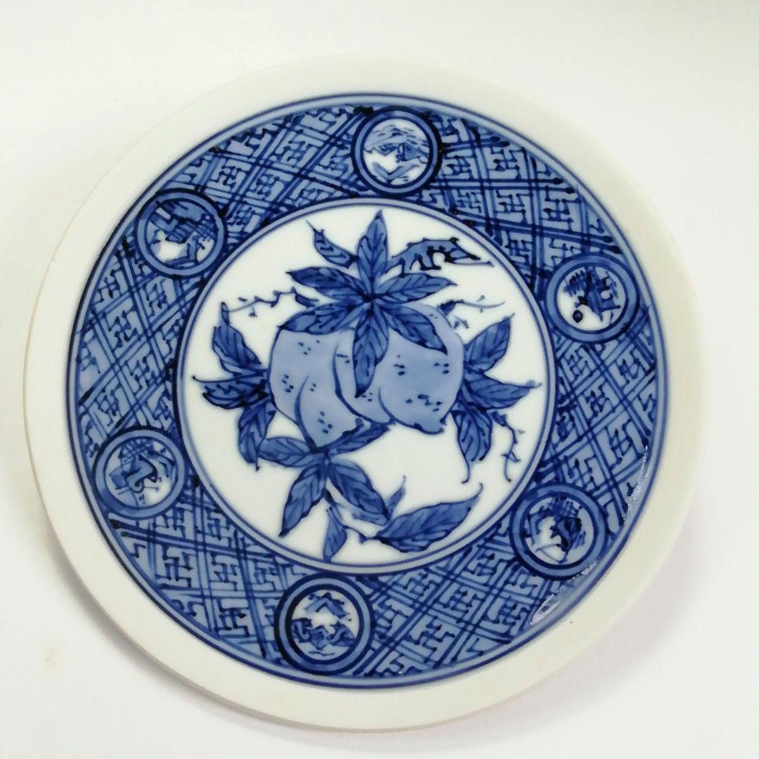 Ｓ４３６　水指　『染付　竹の図　水指』『平安　高野正阿弥造』　共箱　茶道具