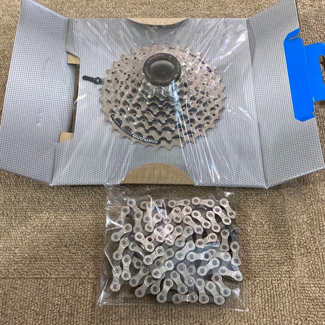 8速セット●シマノクラリス●8Sシフター&ディレイラー&スプロケ/チェーン4点