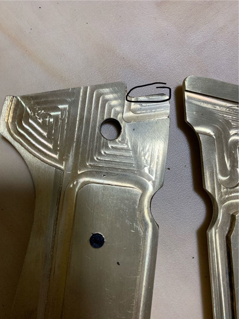 レア物　新品ベレッタ 各社m9用サムライエッジ風　真鍮グリップ