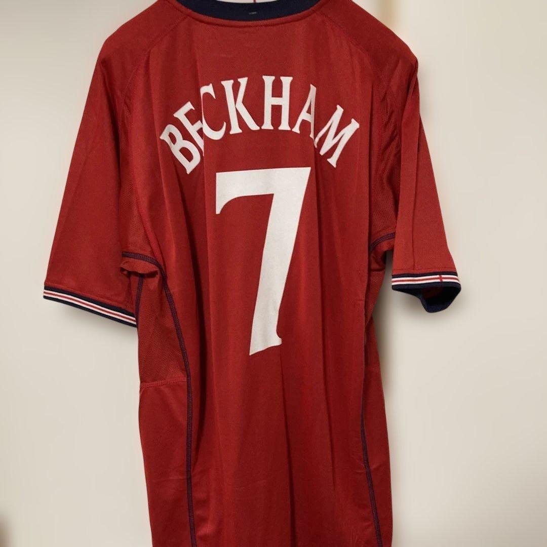 須*賀様 【未使用】イングランド代表　ベッカム　7番ネーム有　タグ有　ユニホーム
