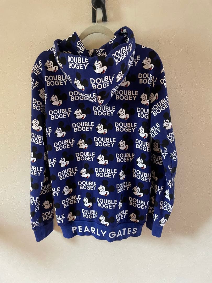 【PEARLY GATES】セットアップ　ネイビー　ミッキーマウス