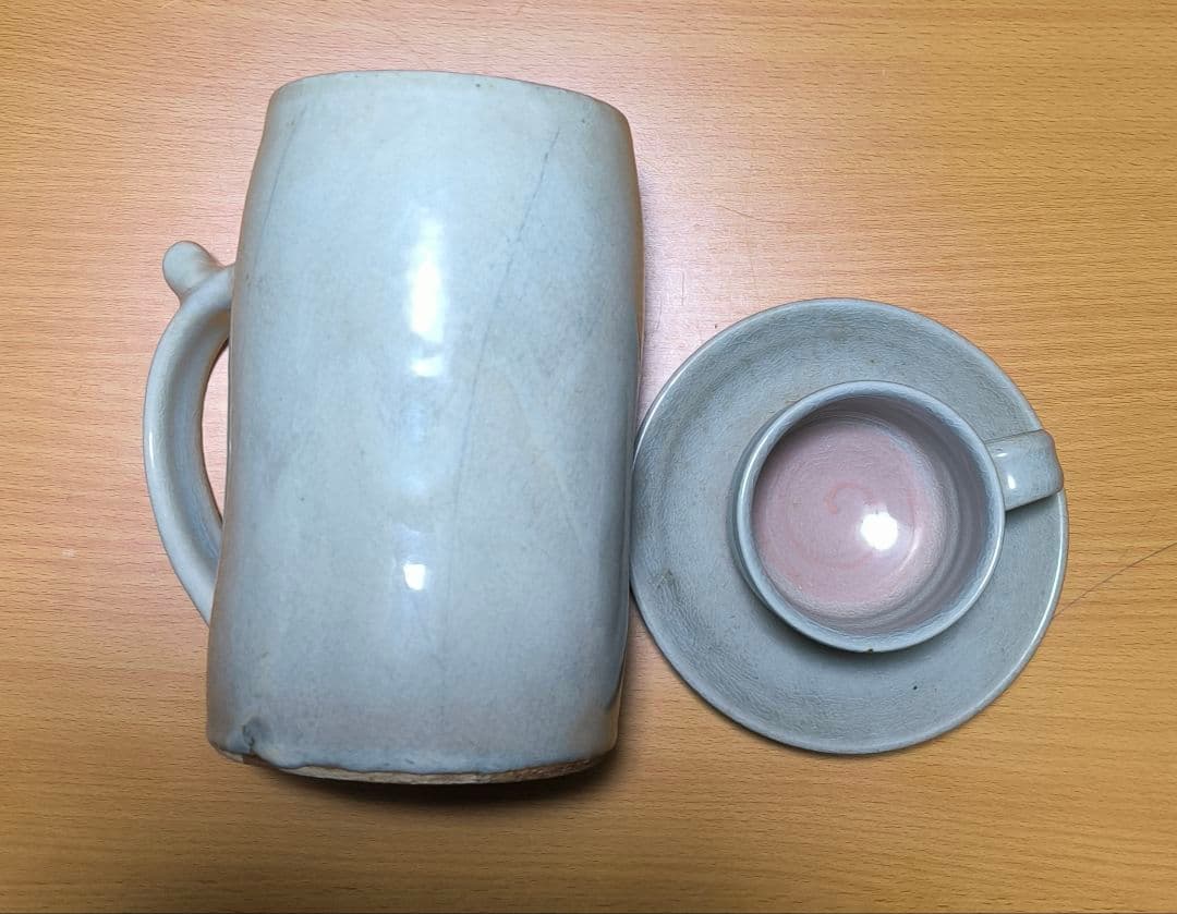 萩焼ビールジョッキ