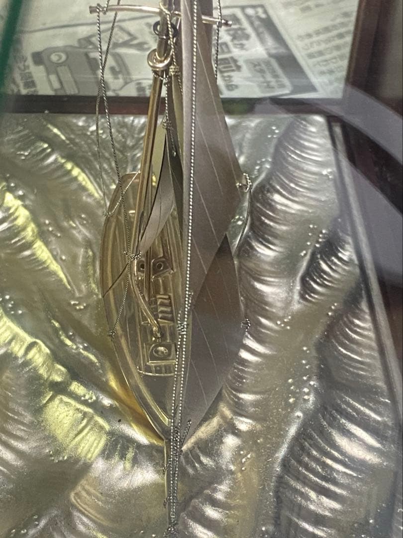 銀製　ヨット　船　1隻