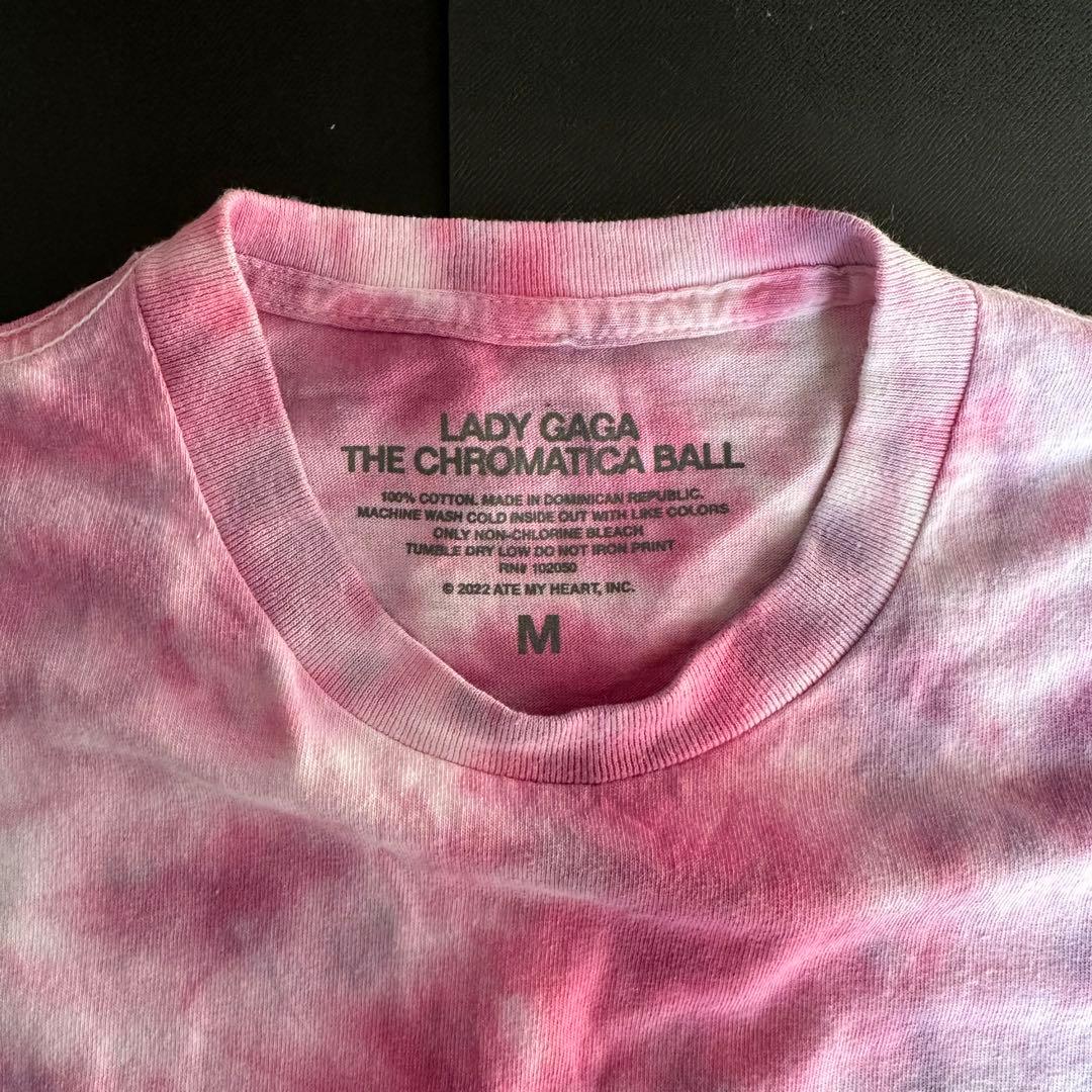 レディガガ　Tシャツ　ツアーグッズ　ツアーTシャツ　タイダイ