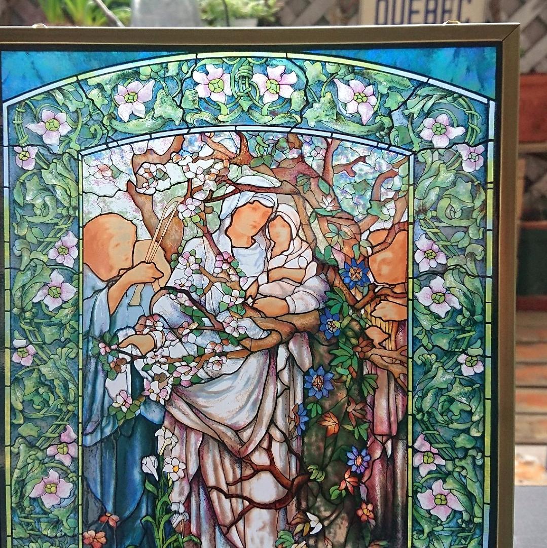 ルイスCティファニー ステンドグラスMadonna of theFlowers大