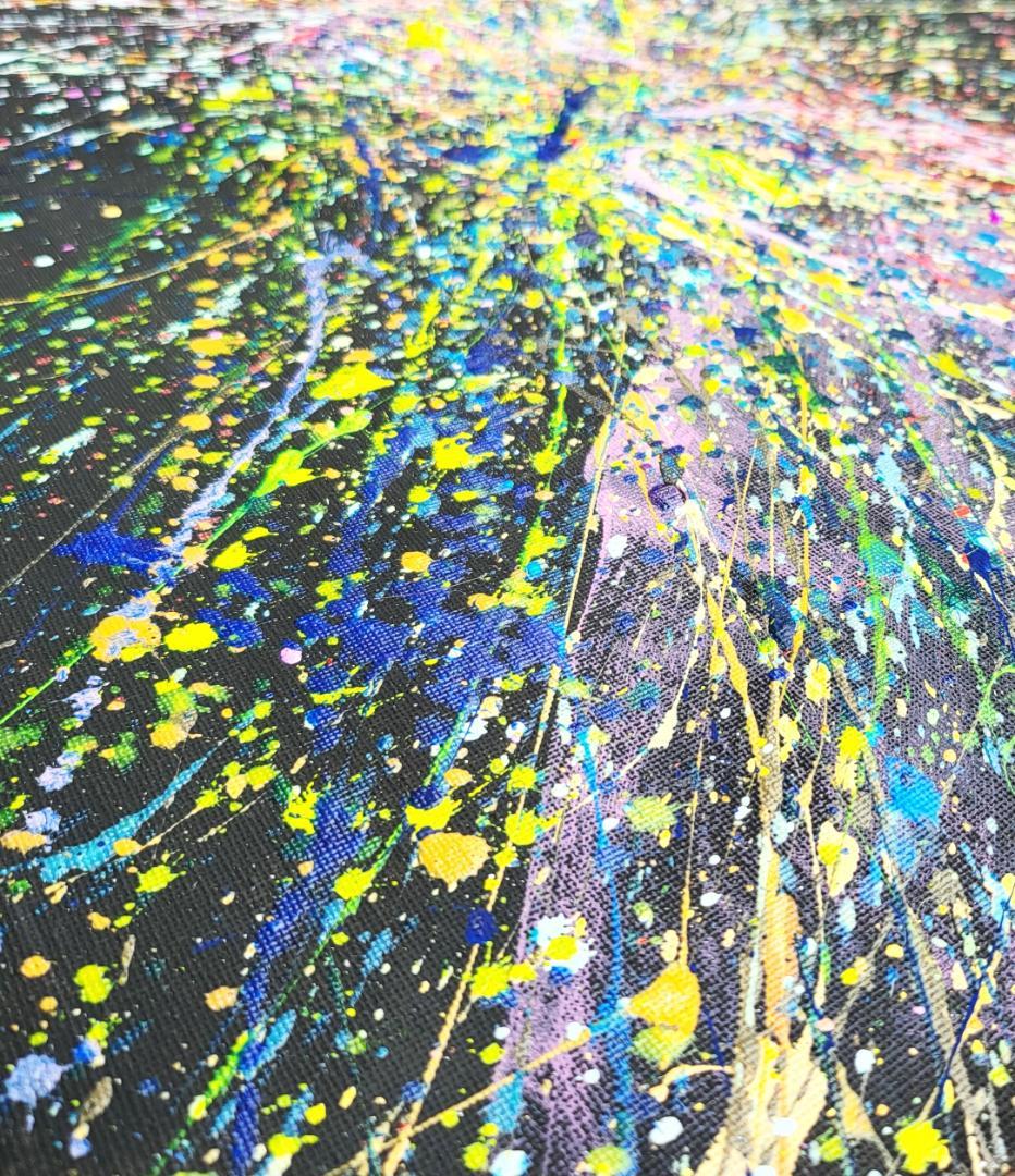 私たちの存在X-Ⅱ / 抽象画 77×56㎝ B2 額縁セット 原画1点 モダン