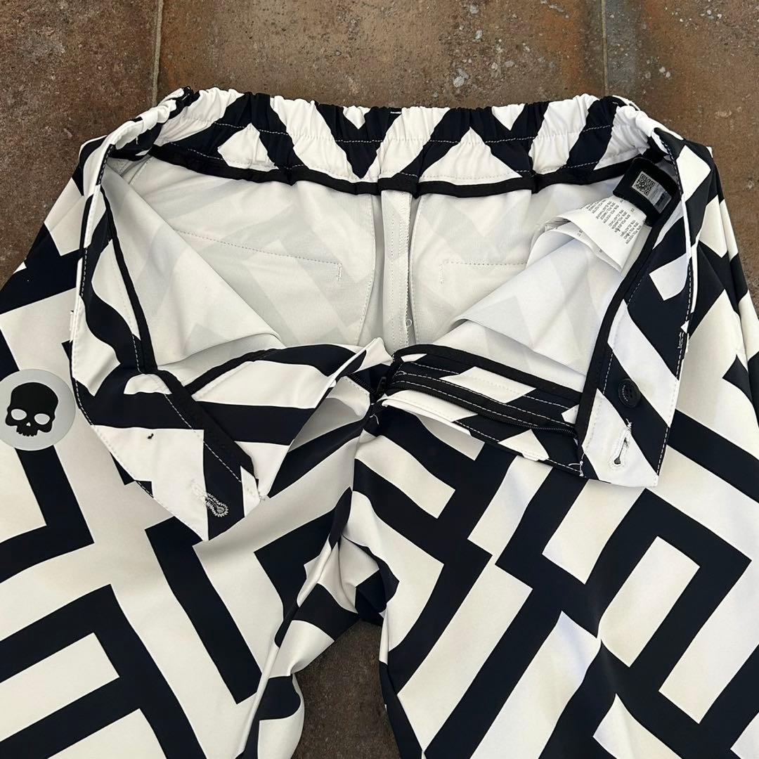 HYDROGEN GOLF ハイドロゲン ストレッチパンツ 幾何学柄 Mサイズ