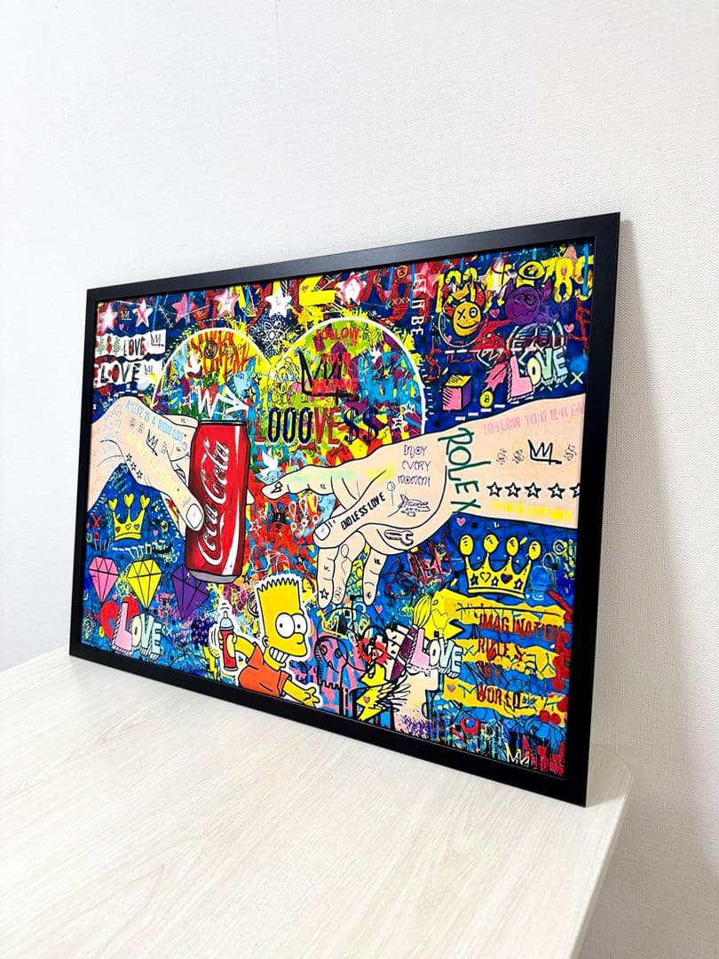 No.236フレーム付きキャンバスアート　ブランドアートポスター　インテリア絵画