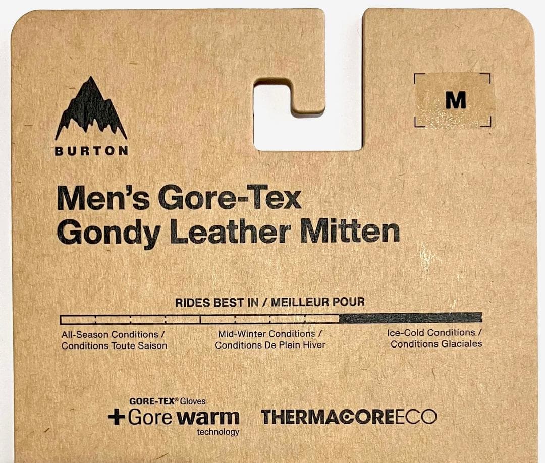 BURTON Gore-Tex Gondy Leather Mitten M新品