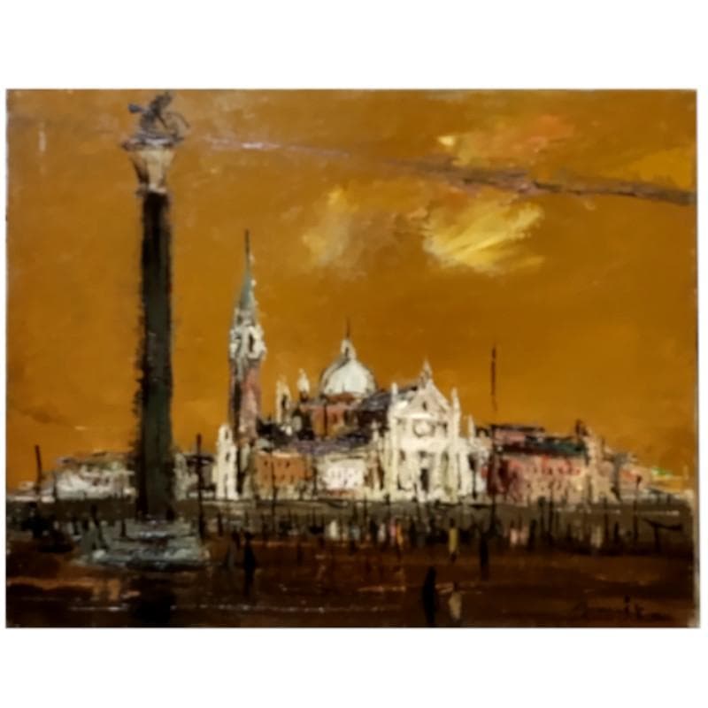 ☆熊谷善正☆「ベネチア 」油絵　F6号