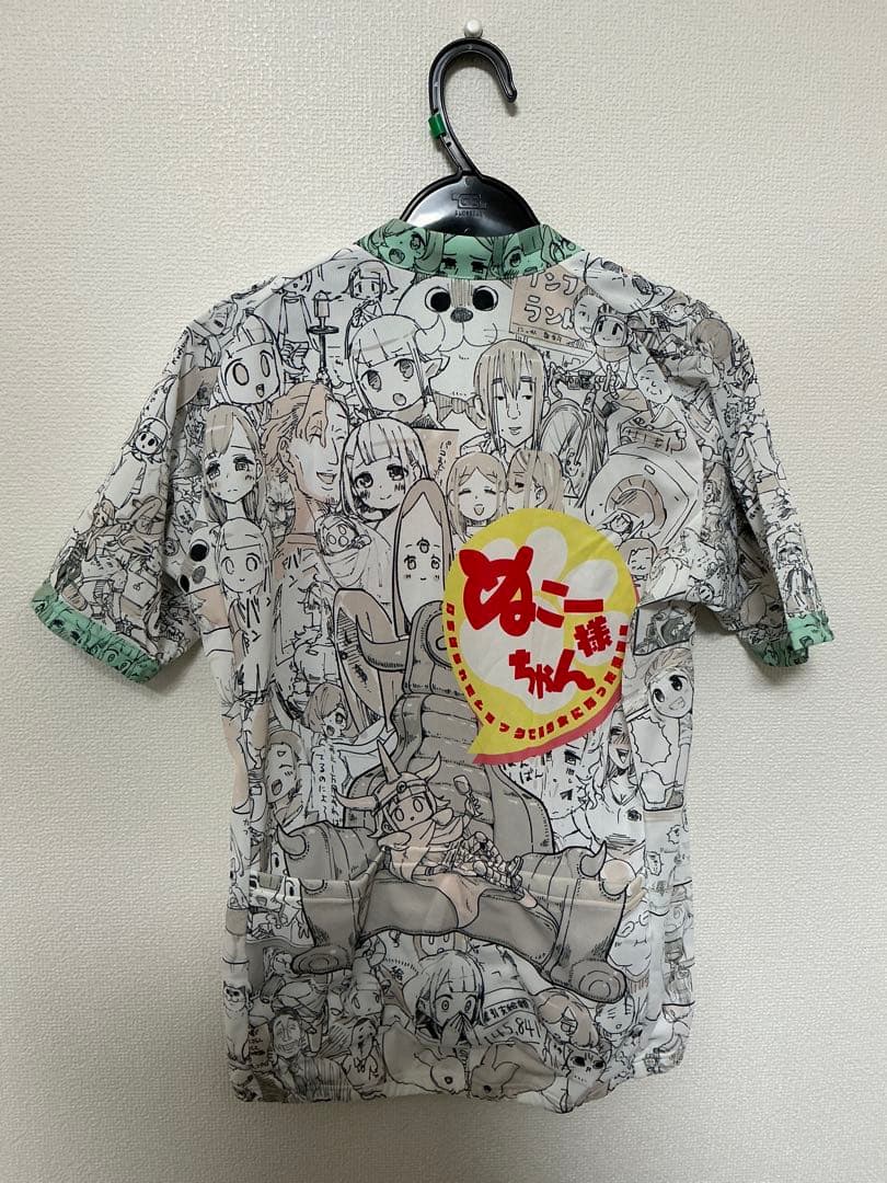 美品 M ぬこー様ちゃん絵日記 半袖ジャージ(白)