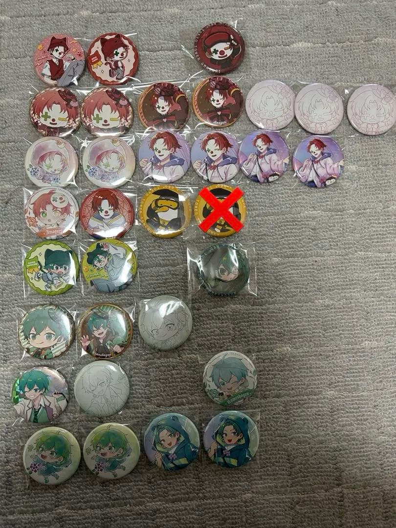 さんちゃんく 雨栗 米将軍 缶バッジ まとめ売り バラ売り⭕️ 即購入⭕️