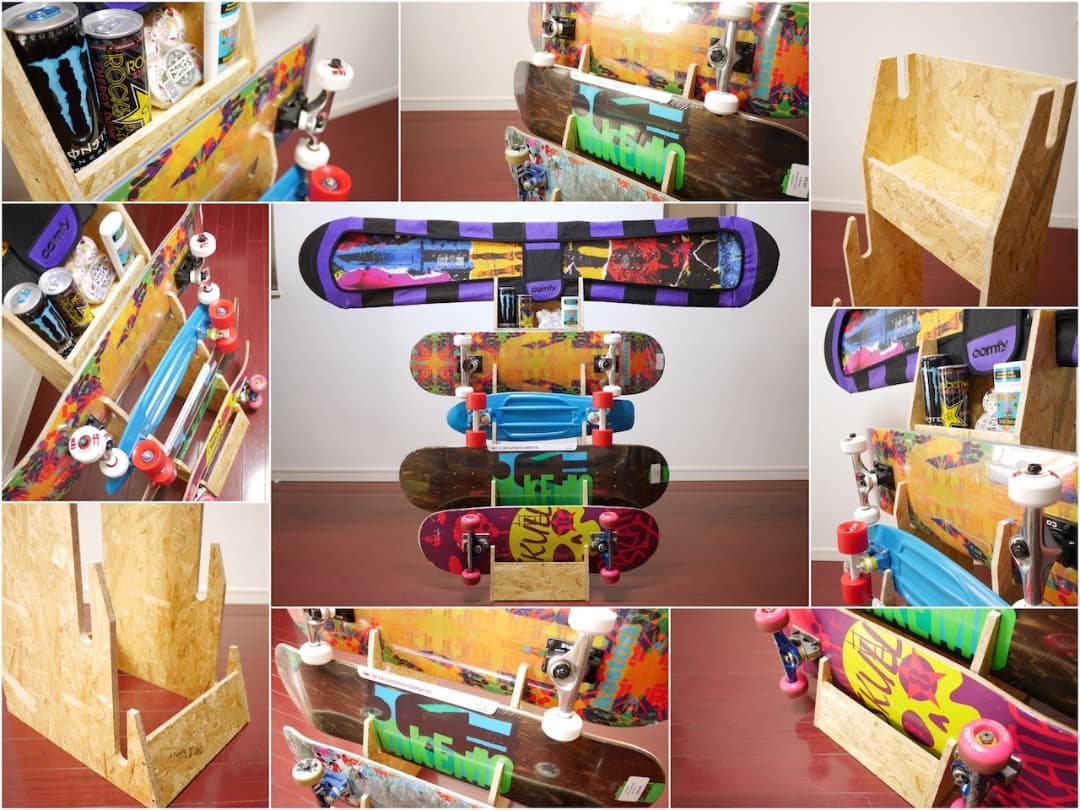 スノーボード スケートボード ディスプレイラック V3sta//