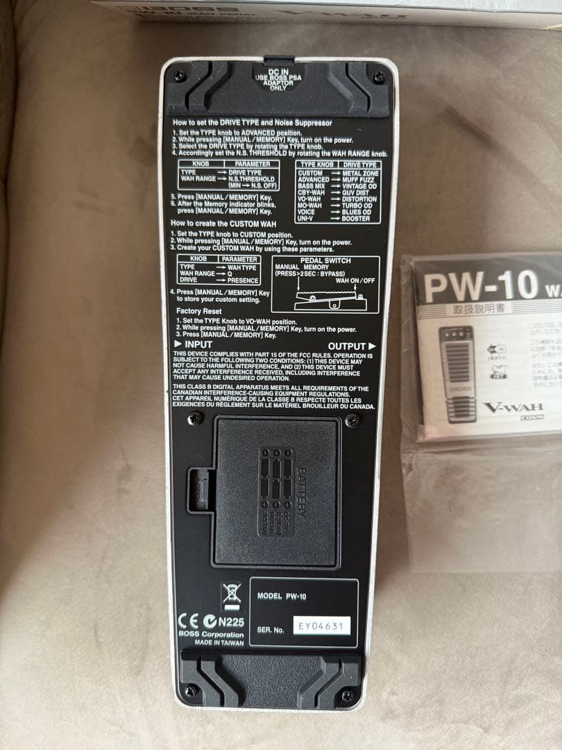 BOSS PW-10 V-WAH ボス ワウ ペダル