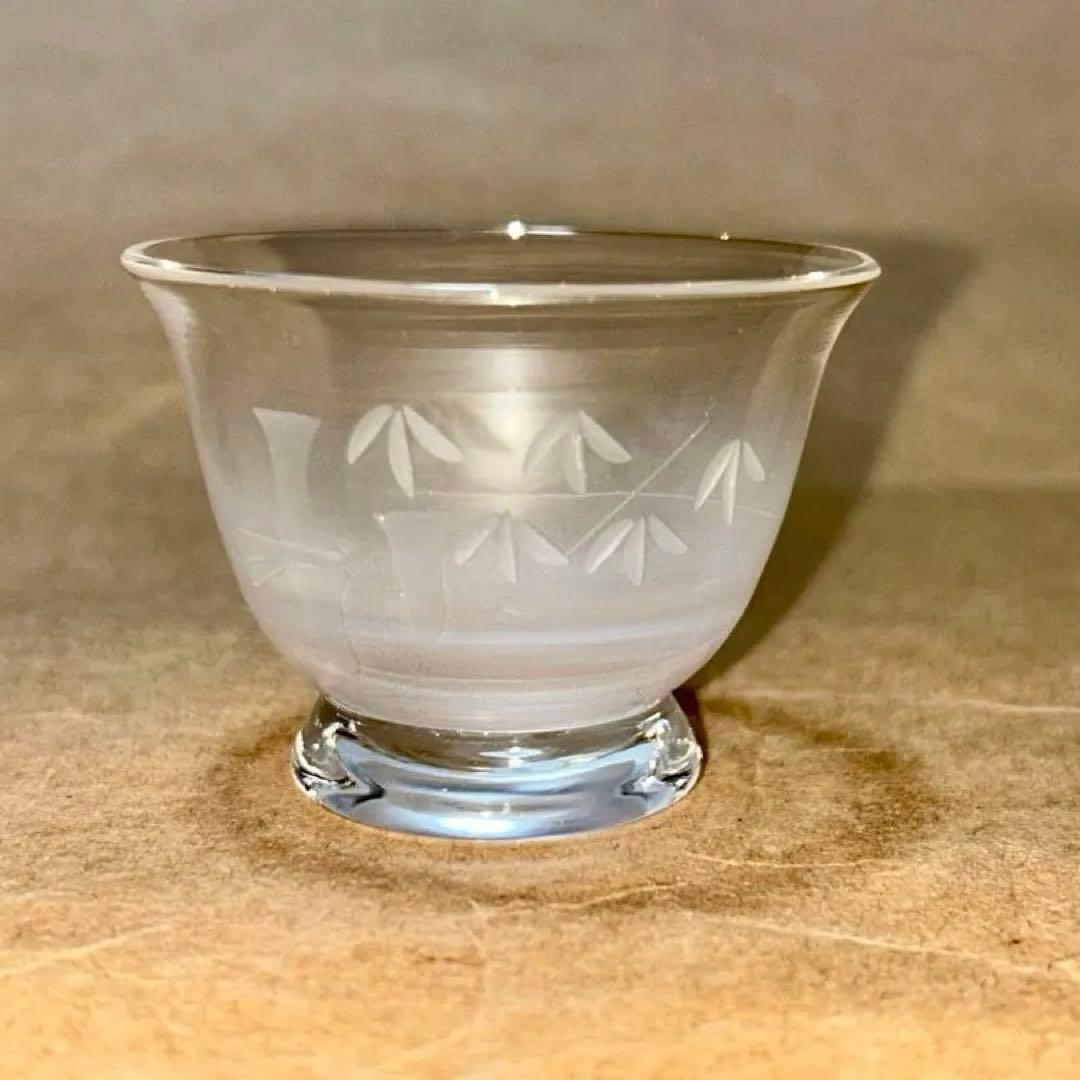 ガラス 煎茶茶碗 煎茶道具 茶道具