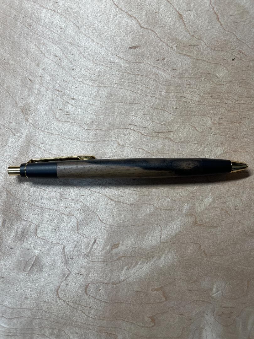 【野原工芸　木軸シャープペンシル】特上黒柿