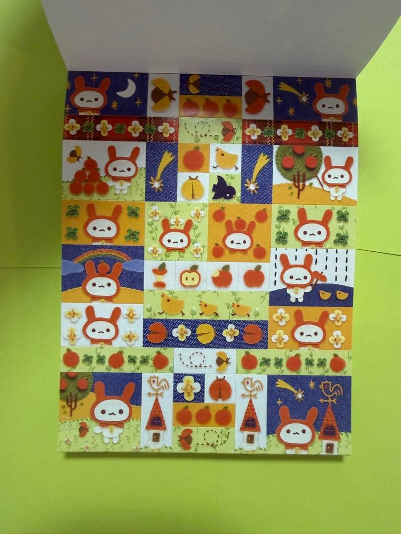 平成レトロ Yasasii Kimochi メモ帳 シール付き うさぎ 赤ずきん