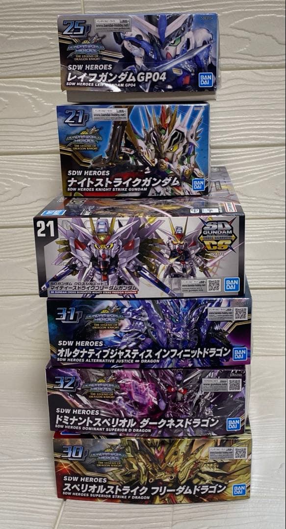 ガンダム　プラモデル　ガンプラ　未組立　6箱