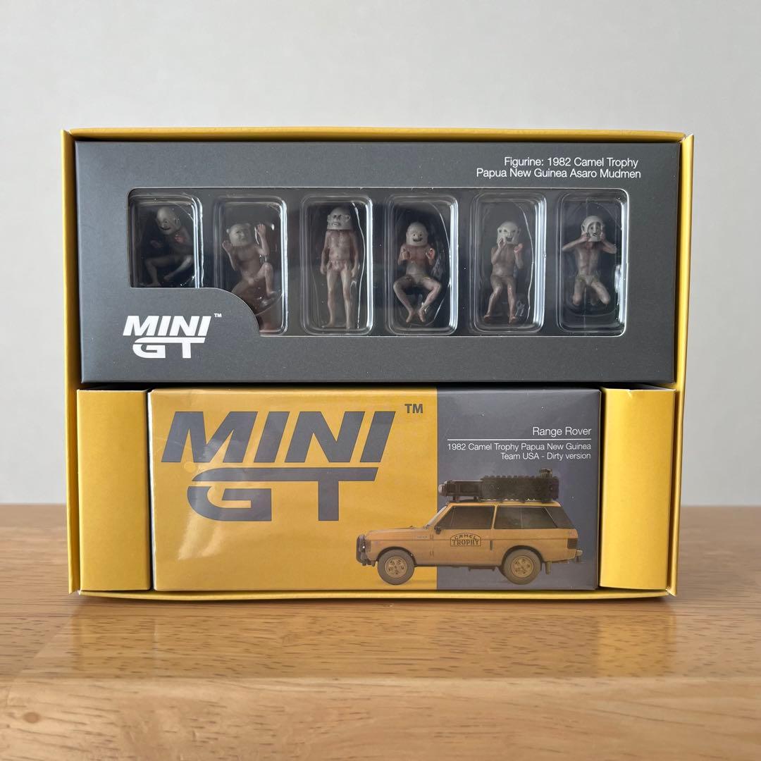 MINI GT レンジローバー キャメルトロフィー フィギュア セット 1/64