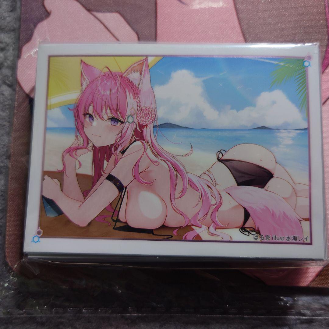 α1 ホロライブ 黒ビキニ&サンオイル 博衣こより スリーブ&プレイマット