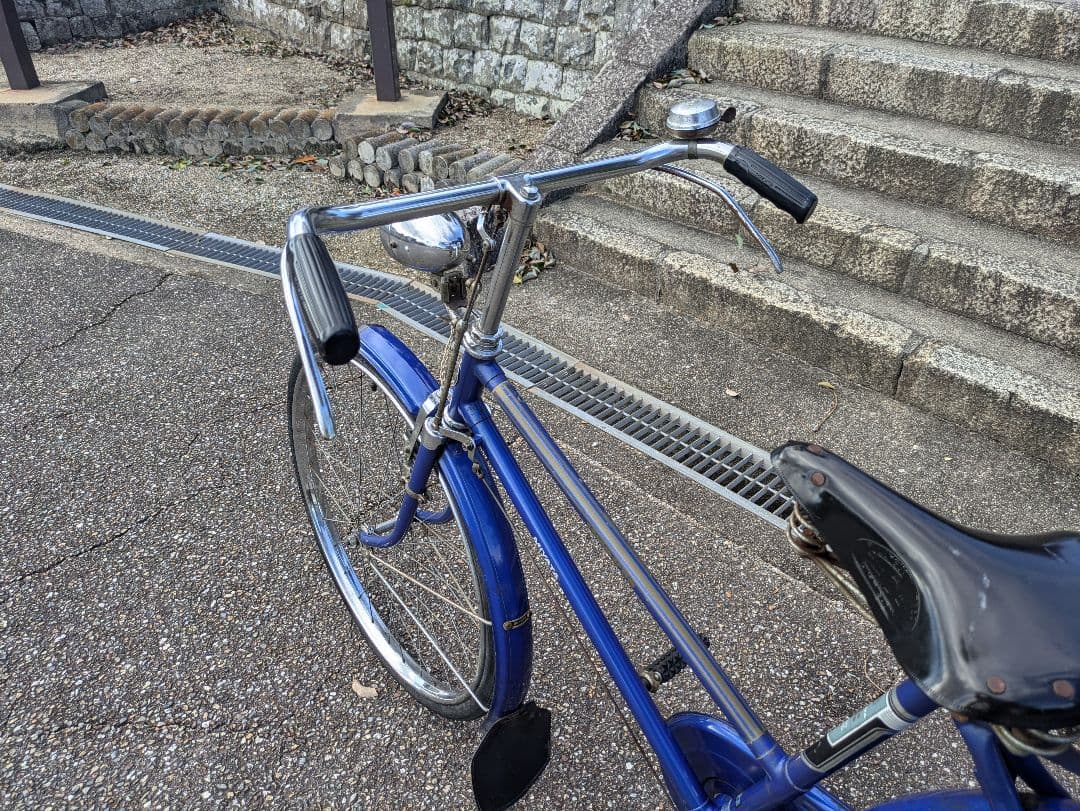 美品　宮田 　実用車　昭和　レトロ　自転車　整備済み　ロッドブレーキ