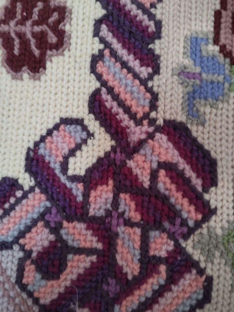 フランスアンティーク 刺繍 壁飾り ハンドステッチ タペストリー ポスター#5